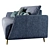 Pasquale Noviello Romance Upholstered Armchair 3D model small image 3