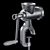 Manual Meat Grinder 3D model small image 3