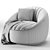 ADEVAR Swivel Chair: Luxe Comfort 3D model small image 5