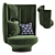 Elegant High-Back Armchair with Contemporary Design 3D model small image 3