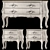 Italian Designer Ivory Nightstand 3D model small image 1