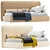 Modern Kids Bed with XForm 3D model small image 1