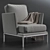 Atoll Leather Armchair - Modern Elegance 3D model small image 4