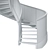 Spiral Staircase 10 3D Model 3D model small image 5