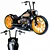 Sleek Dark Force Bike Kit 3D model small image 6