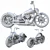 Sleek Dark Force Bike Kit 3D model small image 9