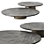 Sleek Metal Stone Doyle Pendant 3D model small image 1