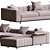 Contemporary Modular Seating System 3D model small image 3