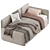 Convertible sofa bed LEVEL-14 3D model small image 3