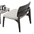 Elegant CURVE Armchair by Poliform 3D model small image 5