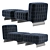 Modern Twiggy Armchair by Minotti 3D model small image 1