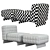 Modern Twiggy Armchair by Minotti 3D model small image 5