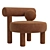 Sleek Gropius Armchair Design 3D model small image 3