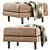 IKEA MORABO Leather Ottoman 3D	Model 3D model small image 2