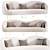 Curvo Bloce Noir Sofa 3D model small image 1