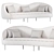 Curvo Bloce Noir Sofa 3D model small image 3