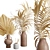 Tropical Dry Leaves Display Set 3D model small image 2