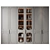 Contemporary Luxe Wooden Bookshelf (GHS-2388) 3D model small image 1