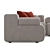 Sleek Studio Sofa Armrest Module 3D model small image 3