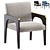 Modern Chair WILLIS by Cazarina 3D model small image 1