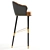 Luxury Mid-Century Bar Chair 3D model small image 2