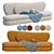 Sleek Curve Sofa, Modern Design 3D model small image 1