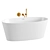 Title: Elegant Oval Stone Bath 1580mm 3D model small image 2