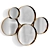 Modern Minimalist Yoko Wall Mirror 3D model small image 1