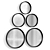 Elegant Mirror Set Burt 3D model small image 1