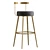 Gold Metal Barstool by Maison Hause 3D model small image 1