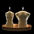 Gendered Figure Candles Set 3D model small image 2