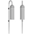 Elegant Delfy Wall Lux Sconce 3D model small image 2