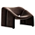 Stylish Groovy Lounge Chair Design 3D model small image 3