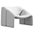 Stylish Groovy Lounge Chair Design 3D model small image 6