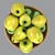 Fresh Green Apples Bowl Display 3D model small image 2