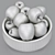 Fresh Green Apples Bowl Display 3D model small image 6
