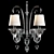 Veronese Cachemire Wall Sconce 2xE14 3D model small image 1