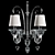 Veronese Cachemire Wall Sconce 2xE14 3D model small image 2