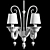 Veronese Cachemire Wall Sconce 2xE14 3D model small image 4