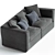 Modern Elegance Sofa 291 Cassina 3D model small image 2