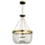 Bergamo Warm Brass Pendant Light 3D model small image 1