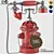 Vintage Fire Hydrant Telephone Art 3D model small image 1