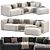 Elegant Shangai Sofa Design 3D model small image 1