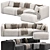 Elegant Shangai Sofa Design 3D model small image 2