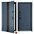 Metal Door Olimpia Abvehr 900x2050mm 3D model small image 1