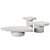 Modern Concrete Bao Table by Baxter 3D model small image 3