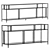 West Elm Profile Media Console 3D model small image 1