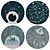 Space Adventure Round Kids Rugs 3D model small image 1