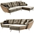  Sophisticated DUKE Sectional Sofa 3D model small image 1