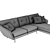  Sophisticated DUKE Sectional Sofa 3D model small image 3